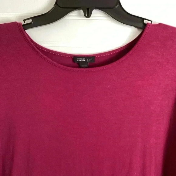 J. JILL Top  Medium Tunic Wearever Collection Rayon Maroon - Picture 3 of 8